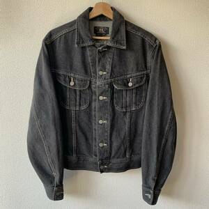 [SPECIAL] 90'S 三つ星 RRL 先染め BLACK DENIM JACKET TYPE 101-J ブラックデニム ダブルアールエル SIZE S