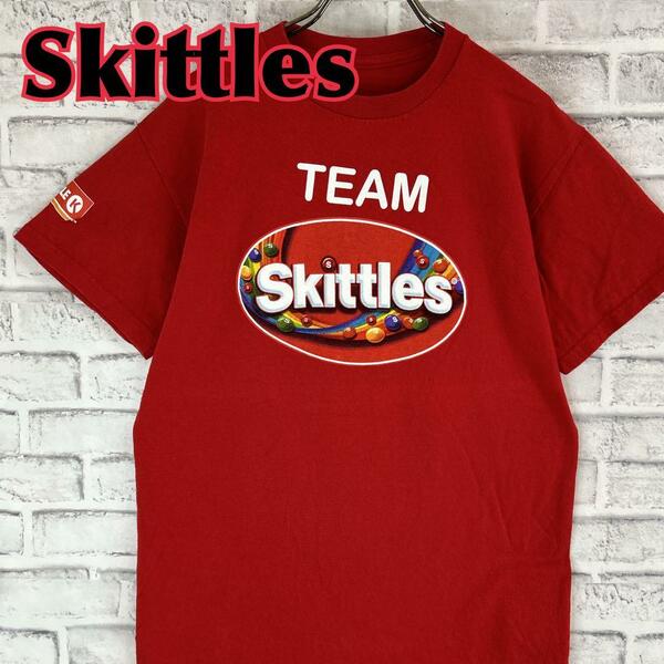 Skittles スキットルズ ソフトキャンディ お菓子 Tシャツ 半袖 輸入品 春服 夏服 海外古着 会社 企業 スイーツ サークルケー サークルK