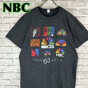 NBC ナショナルブロードキャスティングカンパニー テレビTシャツ 半袖 輸入品 春服 夏服 海外古着 会社 企業 番組 ニュース テレビ局