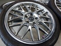 S 送料無料 バリ山 WEDS マーベリック 709M メッシュ 18 5H114.3 7.5J+50 20年 225/40R18 ノア ヴォクシー アクセラ シビック アルテッツァ_画像6