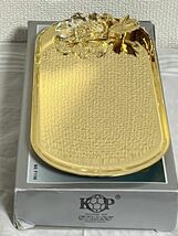 KP STRASS SWAROVSKI CRYSTALS　葡萄飾り付き Goldトレイ_画像4