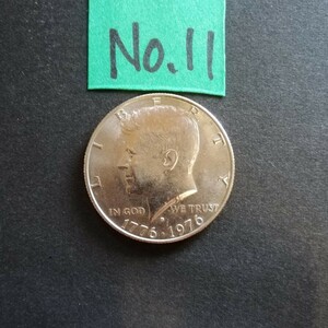 【ケネディ ハーフダラー硬貨 No.11 】1976年 アメリカ 50セント / 良品専科切手コイン