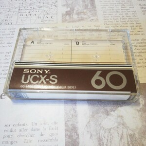 sony UCX-S カセットテープのインデックスとケース / レトロ 良品専科カセットテープ