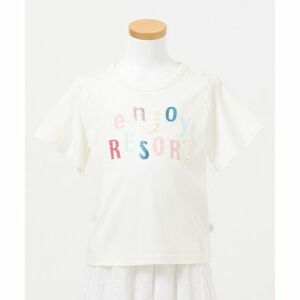  Kumikyoku KIDS*enjoy2WAY off shoulder cut and sewn white UV cut proportion 90% and more Onward . mountain *size120