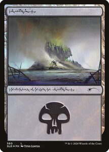 MTG ■土地/英語版■ 《沼/Swamp》★FOIL★Secret Lair SLD