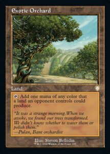 MTG ■土地/英語版■ 《風変わりな果樹園/Exotic Orchard》兄弟戦争：統率者　BRC