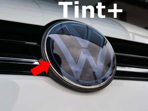 Tint+カット済み エンブレム スモークフィルム(スモーク20％) VW ゴルフ7.5 5G系 後期 2017/5- golf VII LCI gti tsi ゴルフR mk7