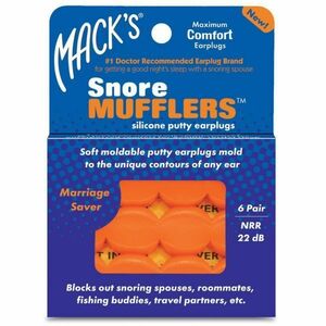 Macks Pillow Soft シリコン耳栓 マックスピローソフト オレンジ