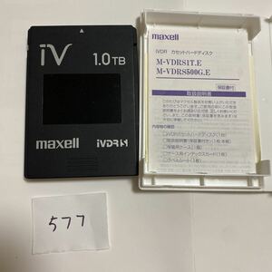 z577*maxell マクセル iVDR-S　カセットHDD ハードディスク　ブラック　1TB　HDD　動作品