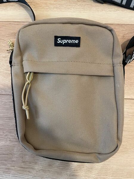 Supreme シュプリームショルダーバッグ Shoulder TAN supremeショルダーバッグ　　18SS ベージュ　タン