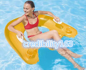 浮き輪 うき具 大人用 子供用 フロート 人気 かわいい 家族 海 プール ビーチグッズ 遊具 オレンジ椅子 152*99cm