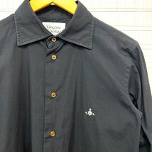 Vivienne Westwood Man ヴィヴィアン ウエストウッド マン 長袖 シャツ 黒 ブラック サイズ44 Hs8-58_画像2