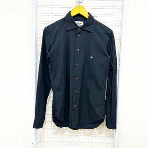 Vivienne Westwood Man ヴィヴィアン ウエストウッド マン 長袖 シャツ 黒 ブラック サイズ44 Hs8-58