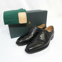 Crockett&Jones 6.5E ハラム HALLAM ストレートチップ クロケット&ジョーンズ 内羽根　箱有り　25057　H8-146_画像1