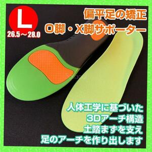 偏平足 矯正 インソール L 中敷き 足裏の痛み 腰痛 衝撃吸収