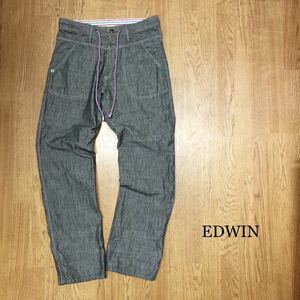 EDWIN /DUNGAREE /エドウィン /メンズM ロングパンツ ボトムス ダンガリー 2way 七部丈 カジュアル 古着