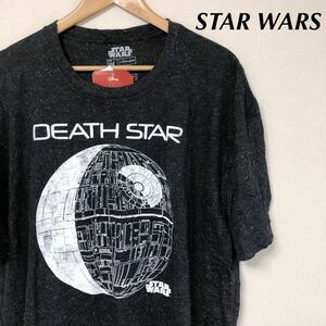 【未使用】STAR WARS /メンズ2XL 半袖Tシャツ トップス ロゴプリント DEATH STAR 映画Tシャツ アメカジ USA古着 海外輸入品