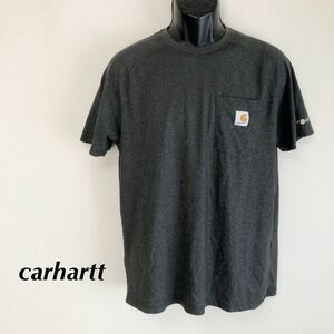 carhartt /RELAXED FIT /FORCE /カーハート /メンズM 半袖Tシャツ ポケットTシャツ ラグランスリーブ ポリコットン アメカジ USA古着