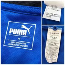 PUMA /プーマ /メンズXL 半袖 ポロシャツ トップス ロゴプリント ブルー 速乾 スポーツウェア ゴルフシャツ カジュアルシャツ_画像8