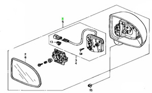 ★廃盤品★ホンダ 純正 未使用品★HONDA S2000 AP1 ミラー ASSY L ドアー 左のみ MIRROR DOOR NH630M★メーカー在庫残り僅か 