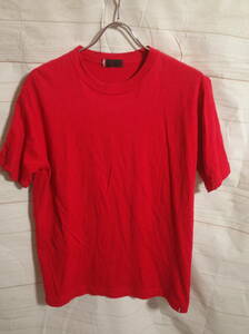 メンズ ph697 Levi's PREMIUM RED TAB リーバイス プレミアムレッドタブ ツーホースマーク プリント 半袖 Tシャツ M レッド 赤