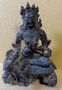 銅仏 仏教美術 中国 明代 約14-15世紀(時代保証) 銅製 仏像 骨董品 コレクション 古美術 時代保証