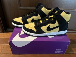 ※値下げ★送料込【未使用】NIKE SB DUNK HIGH PRO ダンクハイ エスビー ブラック×イエロー 28.5cm