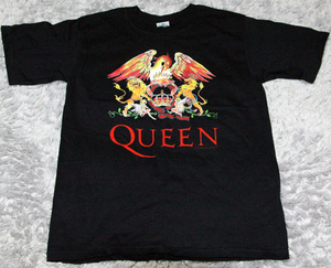 QUEEN / Classic Crest / クィーン / オフィシャル バンドTシャツ cotton 100% / S 正規品 未使用 USA Fabric