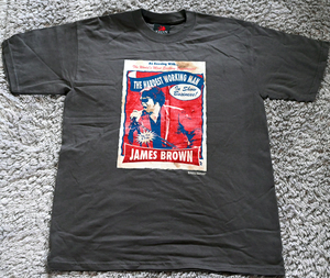 James Brown “The Hardest Working Man in Show Business” / Made In USA / ジェームス・ブラウン オフィシャル Tシャツ 正規品 未使用