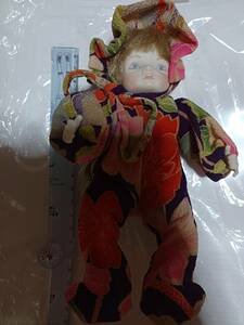作家不明ビスクドールベビー陶器人形創作人形フランス人形赤ちゃん人形リボーンドール作家人形縮緬作家人形日本人形金髪布人形