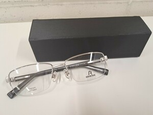 瑞(me0829-7) メガネフレーム RODENSTOCK ローデンストック R2042 56 S A 145 ケース メガネケース 付き フレーム メガネ 伊達 シルバー