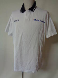  player main . handball Japan representative asics Asics tops polo-shirt XO deer. .