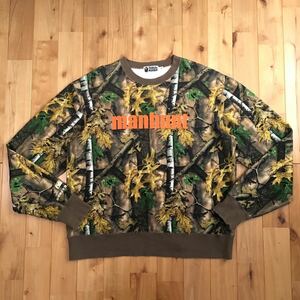 ★XL★ FOREST camo 長袖 スウェット a bathing ape BAPE sweat shirt エイプ ベイプ アベイシングエイプ 迷彩 w494