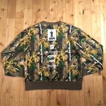 ★XL★ FOREST camo 長袖 スウェット a bathing ape BAPE sweat shirt エイプ ベイプ アベイシングエイプ 迷彩 w494_画像2