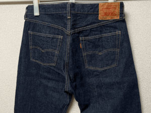 ワンウォッシュ 旧日本製 1966年モデル ダブルネーム LEVI'S 501XX 66501-0117 W36(W34) 濃紺 リジッド 60s 66s デニムパンツ ジーンズ