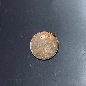 硬貨　ユーロセント　5 cent Euro 2006年　1枚　　　マリアンヌ　フランスの象徴　フランス発行