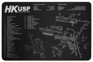 ハンドガン メンテナンスマット クリーニングマット マウスパッド HK USP サバゲー アクセサリー ミリタリー エアガン ガスガン