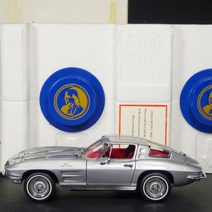 8■フランクリンミント コルベット 1/24 1963 コルベット スティングレイ 絶版 ダイキャスト ミニカー Chevy Corvette StingRay Fiberglassの画像1