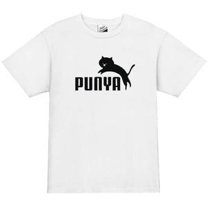 【パロディ白S】5ozプーニャ猫Tシャツ面白いおもしろうけるネタプレゼント送料無料・新品