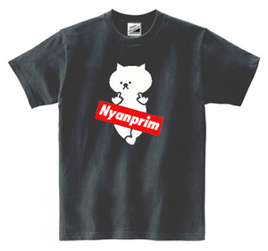 【SALEパロディ黒L】5ozニャンプリム猫Tシャツ面白いおもしろうけるプレゼントネタ送料無料・新品1500円