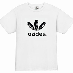 【azides白L】5ozアジデスTシャツ面白いおもしろパロディネタプレゼント送料無料・新品