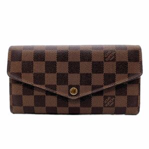 【LOUIS VUITTON】ヴィトン　ダミエ　ポルトフォイユ・サラ　長財布