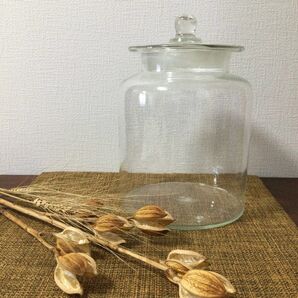 昭和レトロ 蓋付き保存瓶 アンティーク ビンテージ