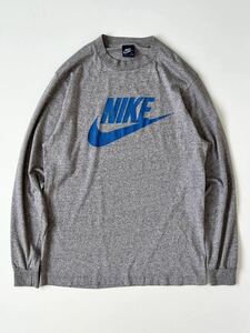 美品★80s USA製 NIKE スウォッシュ 長袖 Tシャツ L ナイキ ヴィンテージ ビンテージ ロンT 紺タグ 90s 70s ロゴ レア 古着 アメリカ製