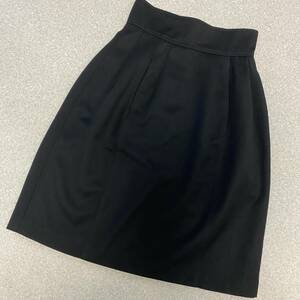 nh47/ beautiful goods Fendi {40} high waist skirt black 