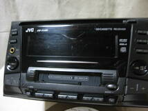 R-1974　JVC　ビクター　KW-TC300　フロント AUX　2Dサイズ　CD&カセットデッキ　補償付_画像3