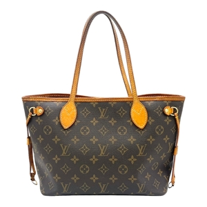 Louis Vuitton Louis Vuitton M40155 Никогда не полная монограмма Сумка для монограммы коричневые дамы [Используются]