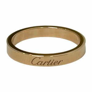 Cartier カルティエ K18 14.5号 リング 指輪 シンプル メンズ レディース ゴールド系【美品】