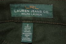 3-4★LRL LAUREN JEANS co./RALPH LAUREN/ラルフ ローレン■カラーデニム デザインパンツ　中古優良品_画像7