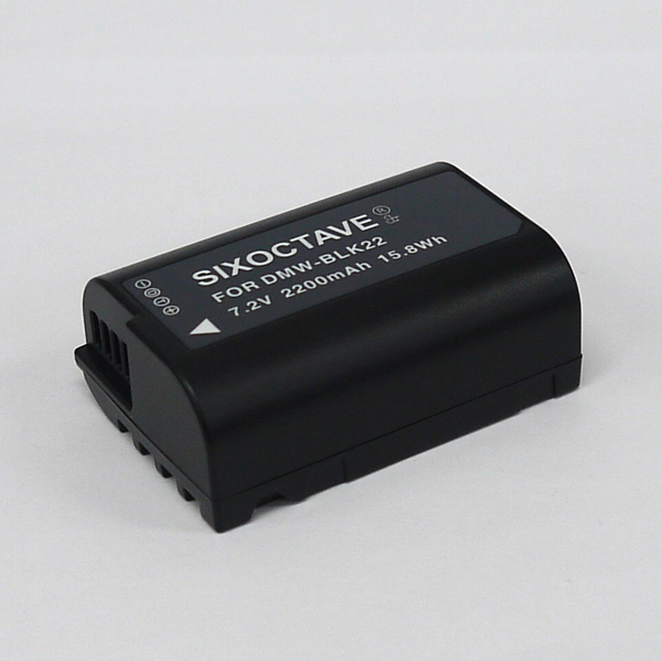 DMW-BLK22　Panasonic　互換バッテリー　1個　純正充電器で充電可能　DC-S5　LUMIX S5　DC-GH6